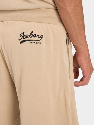 Bermuda shorts with jacquard Snoopy motif - 4