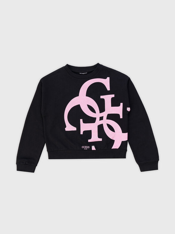 Sweatshirt with contrast logo print - 1