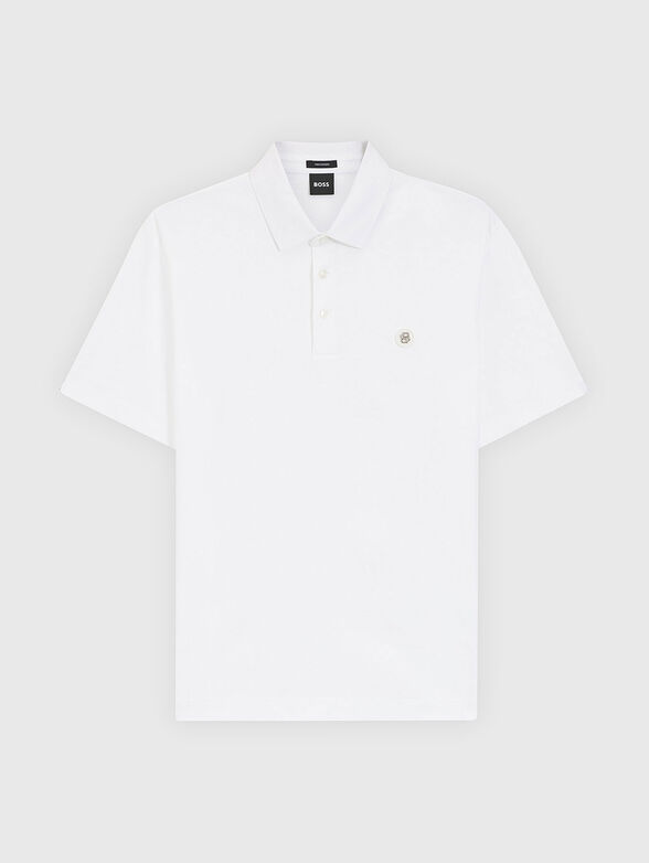 Short sleeved cotton polo shirt - 1