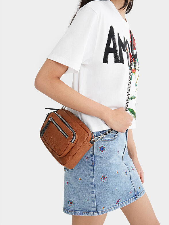 Crossbody bag with embossed logo - 2
