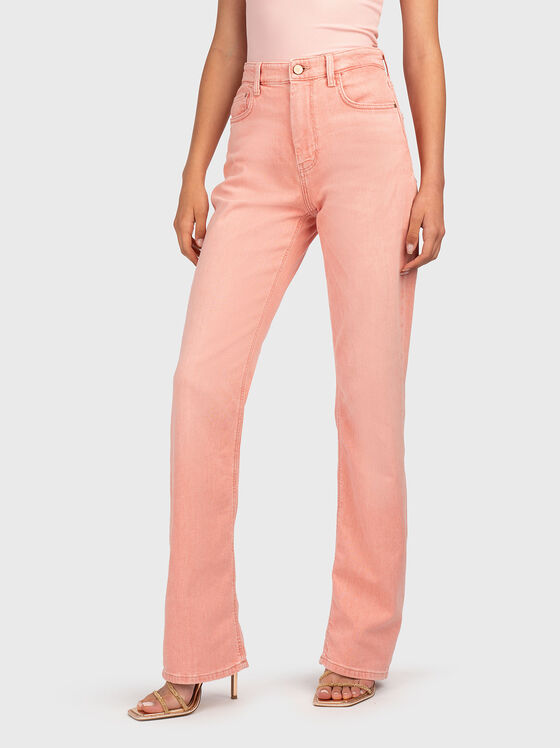 Прави дънки с висока талия - 1