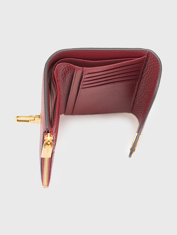 Leather wallet with grainy effect - 4