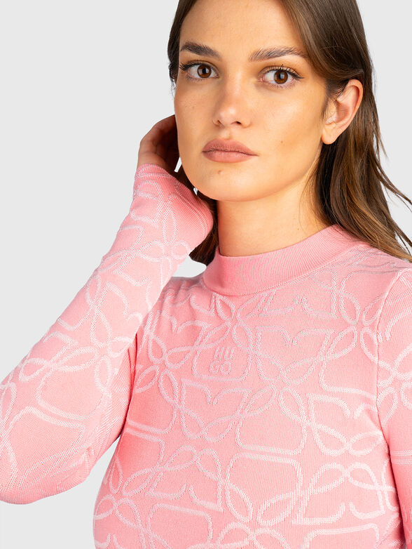 Sweater with floral embroidery - 4