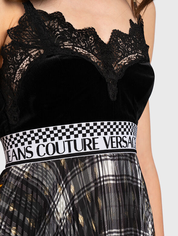 Baroque-print dress - 3