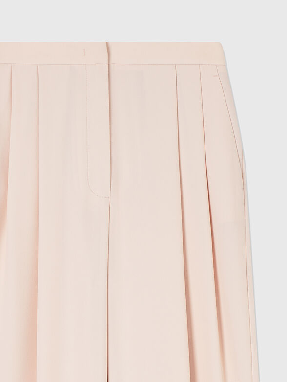 Pleated gabardine pants - 3