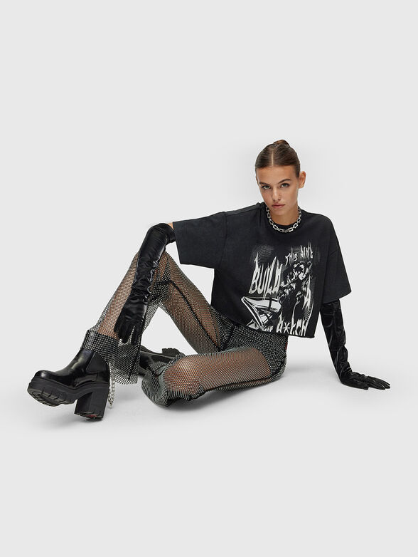 HUGO X BELLA POARCH croped T-shirt - 4
