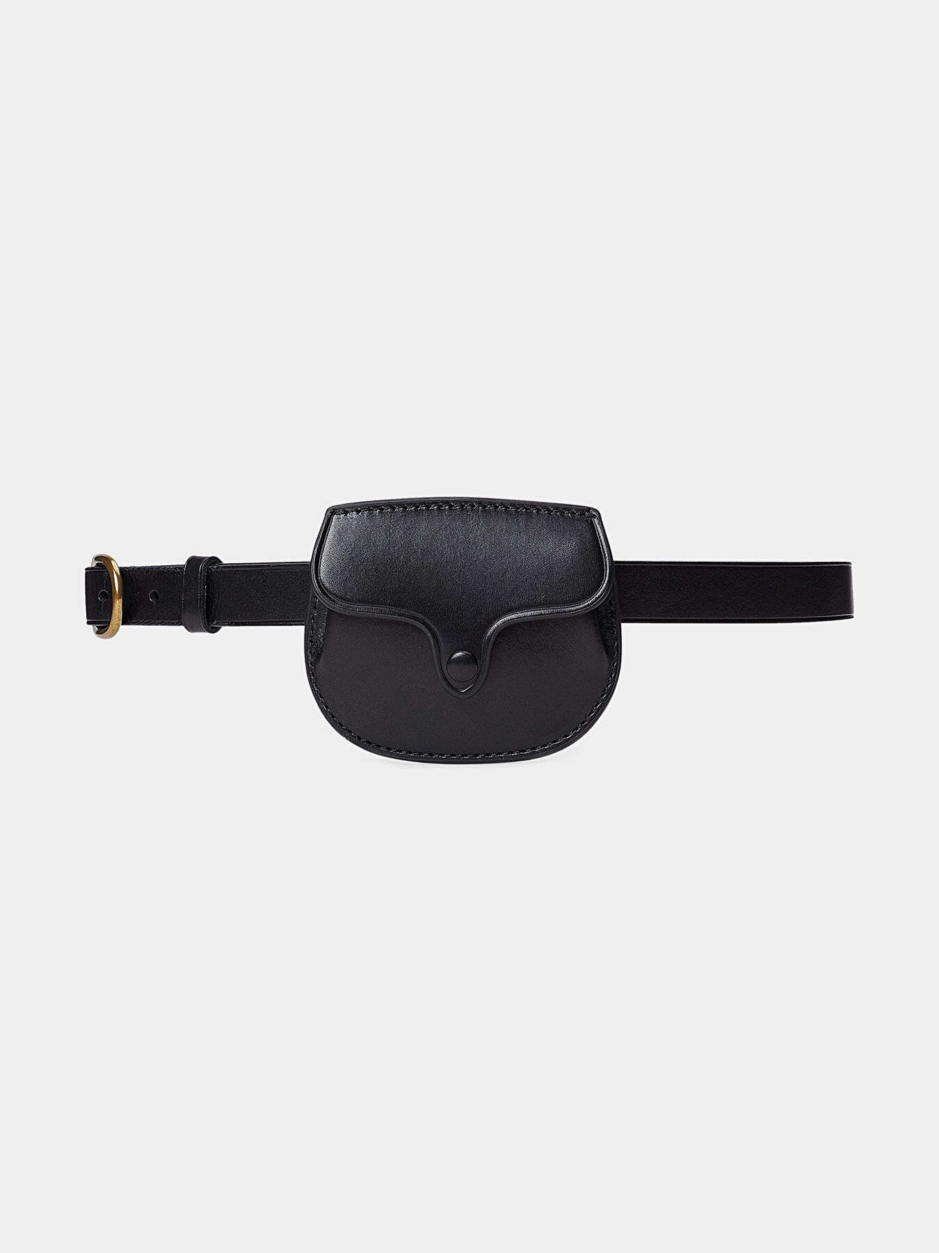 Black leather belt bag brand POLO RALPH LAUREN Globalbrandsstore en