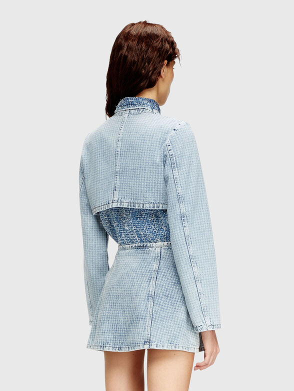 DE-TERRI-S cropped denim jacket - 3