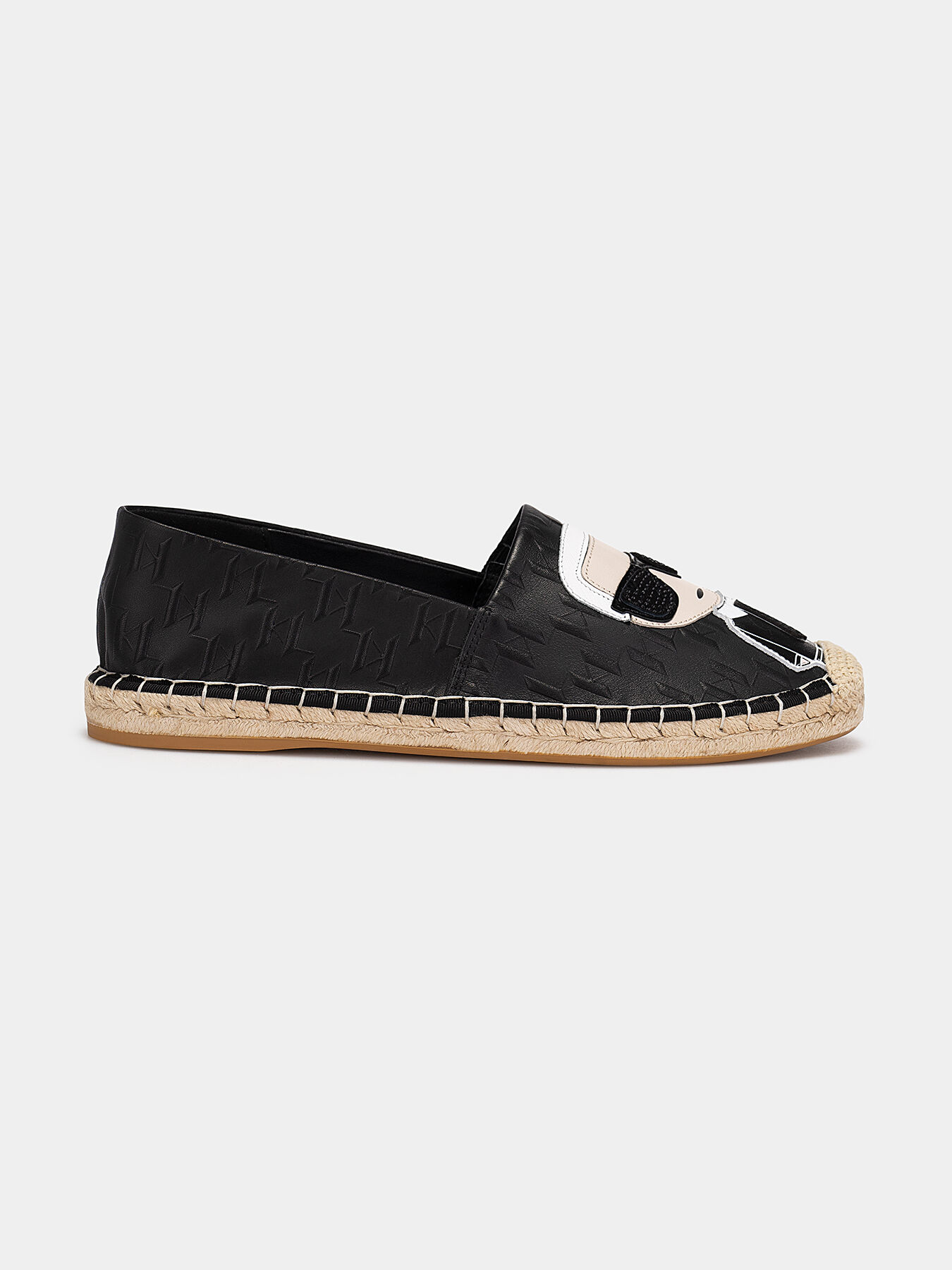 KAMINI Espadrilles with monogram logo print brand Karl Lagerfeld Globalbrandsstore en