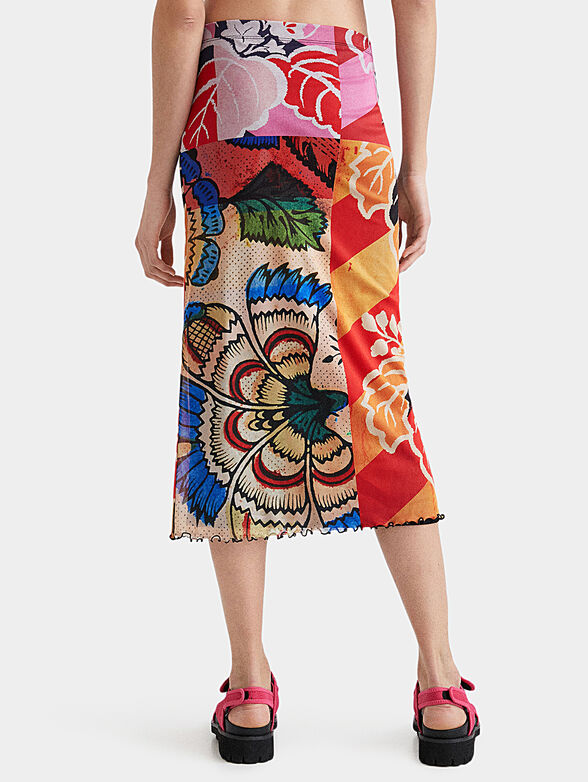 M. Christian Lacroix midi skirt with patchwork print - 2