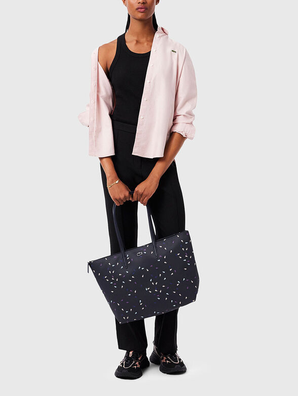 Large tote bag with multicolor logo print - 2