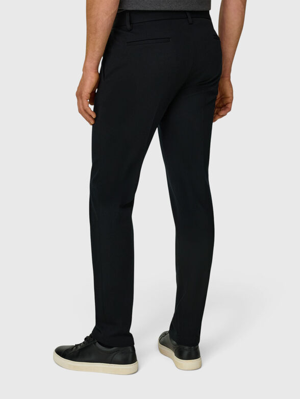 Black wool blend trousers - 2