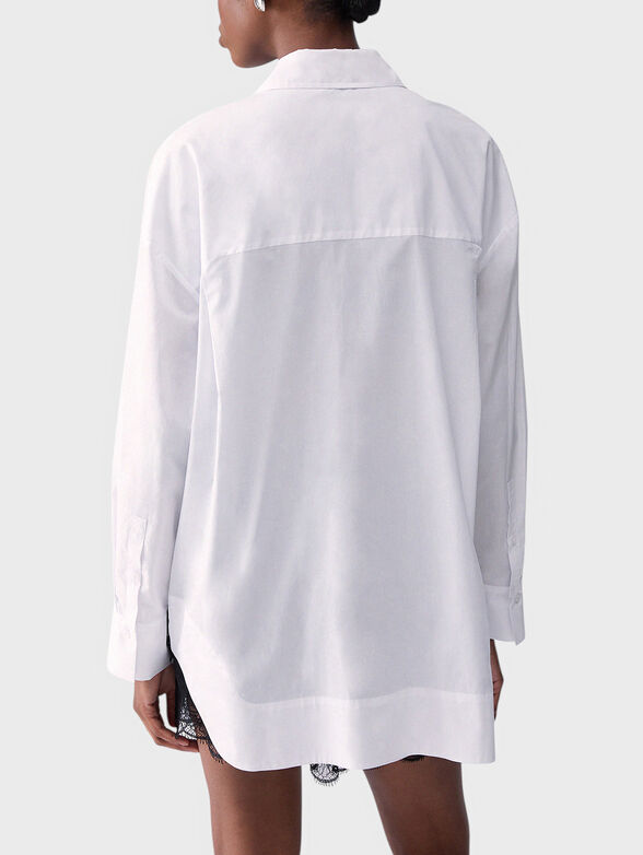 Poplin shirt with embroidery - 2