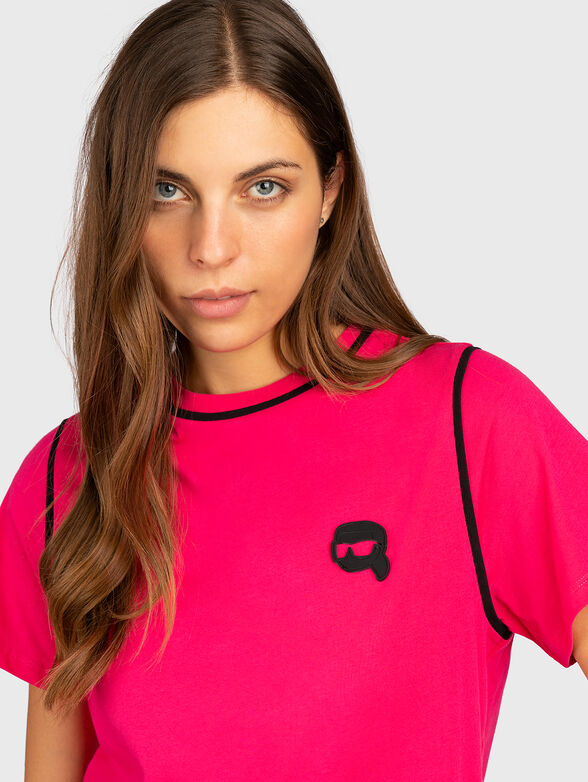 T-shirt with contrasting logo - 4