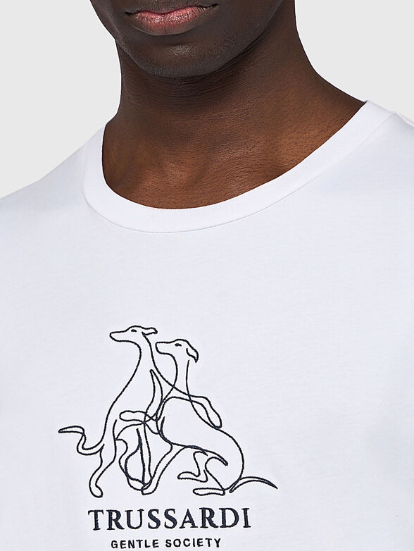 Cotton T-shirt with logo - 4