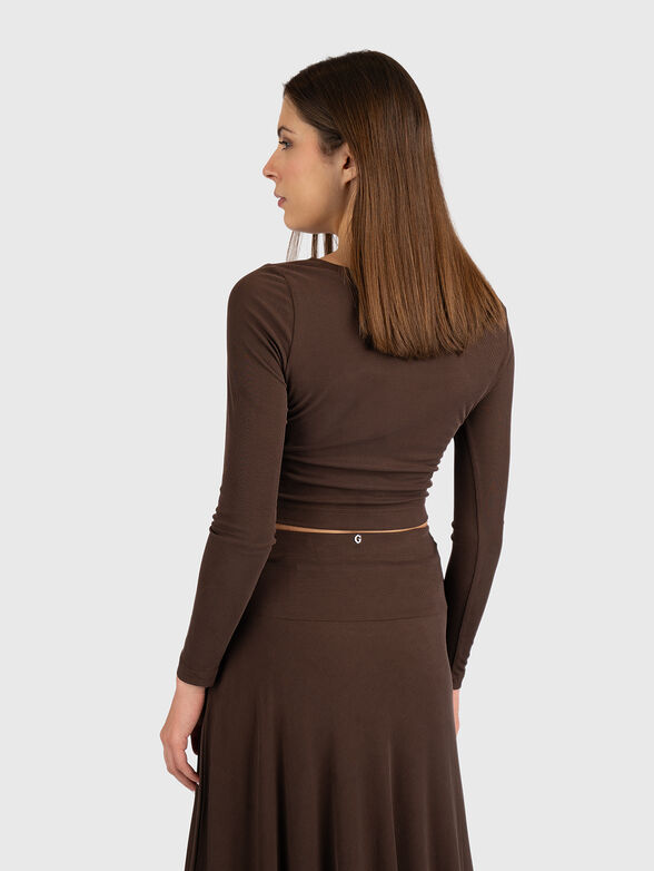 Slim-fit blouse with cut-out detail - 3