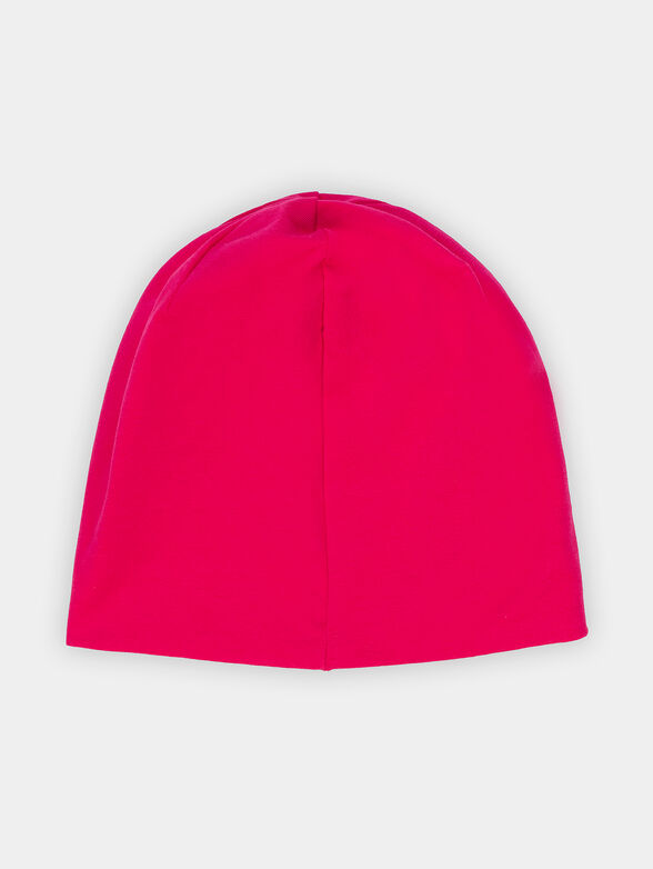 Pink hat with logo inscription - 2