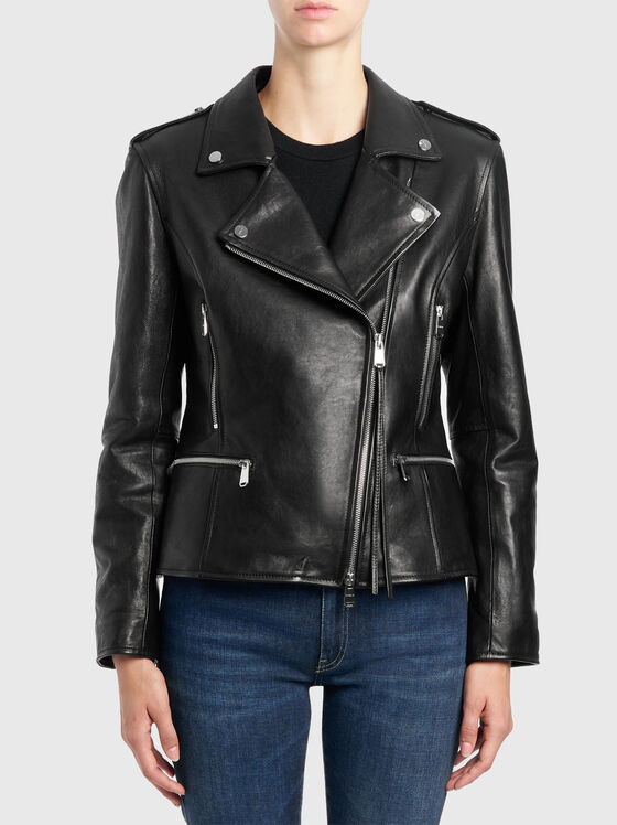 Slim biker jacket in nappa leather - 1