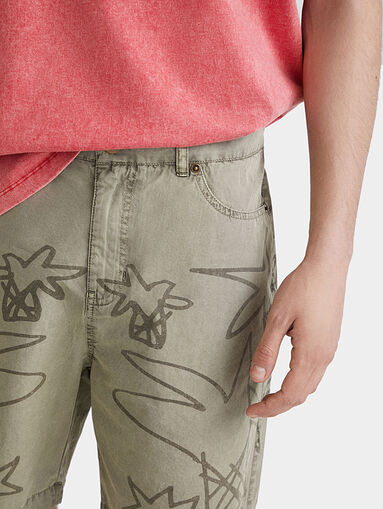 FRED blue shorts with print - 3