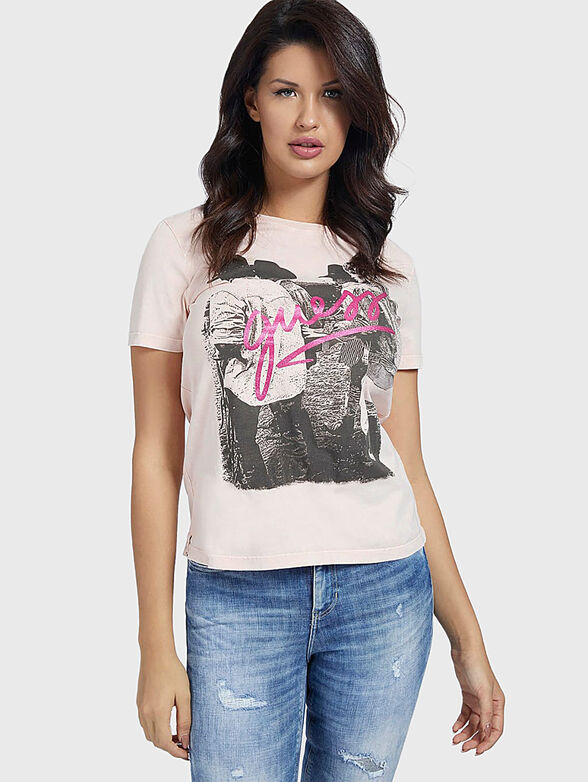 PAULA Black cotton t-shirt - 1