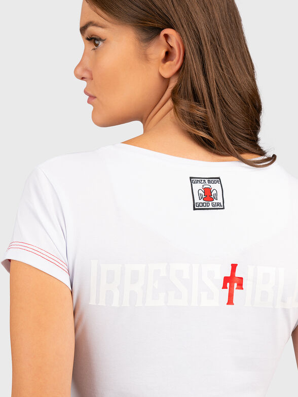 TSL 071 white T-shirt with print - 3