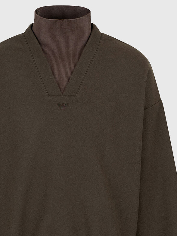 Sweatshirt with logo embroidery - 2