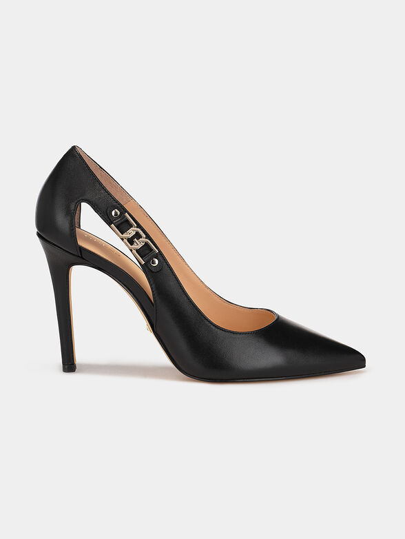 GABBI leather shoes with metal accent - 1