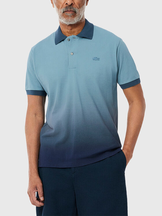 Cotton polo shirt with logo embroidery - 1