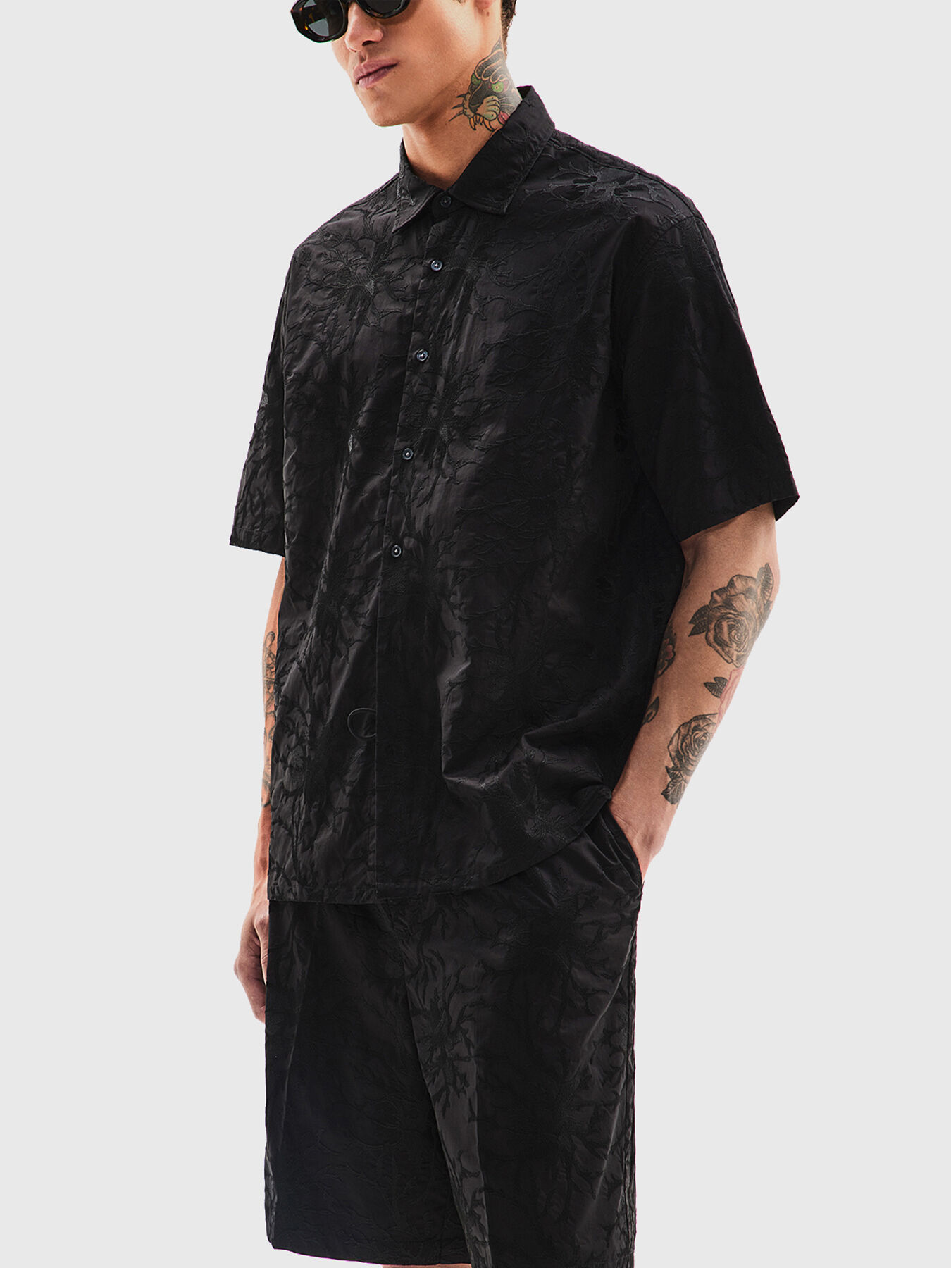 Patterned jacquard shirt brand EMPORIO ARMANI