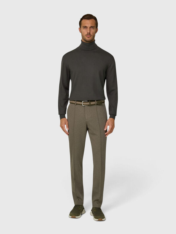 Cotton regular fit trousers - 3
