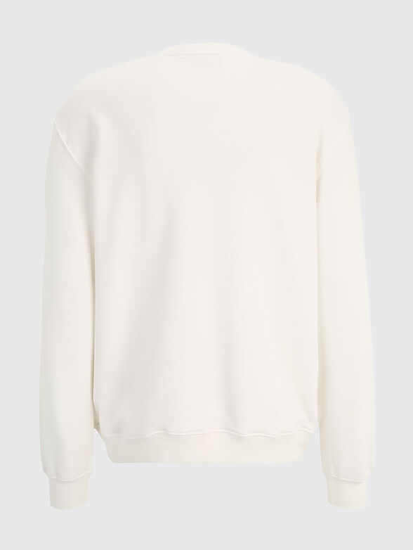 Sweatshirt with oval neckline and logo - 1