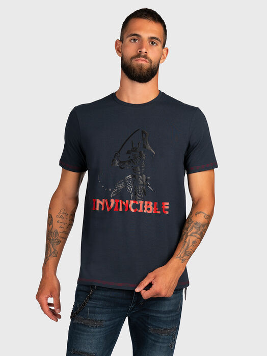 T-shirt with contrast print