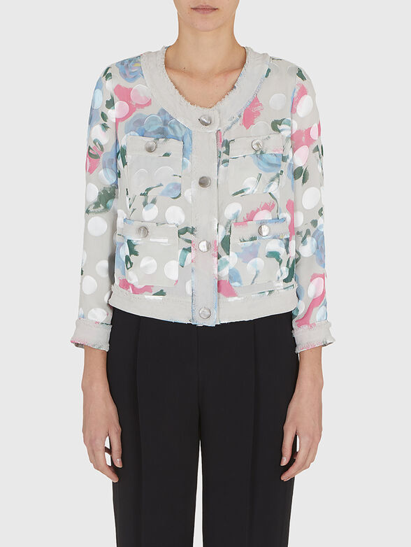 Silk blend blazer - 1