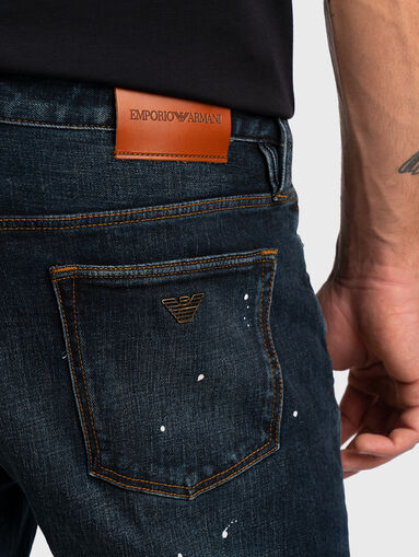 Slim jeans with splashes - 3