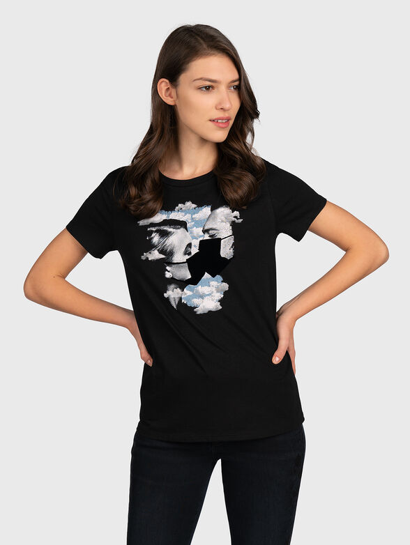 T-shirt with artistic print - 1