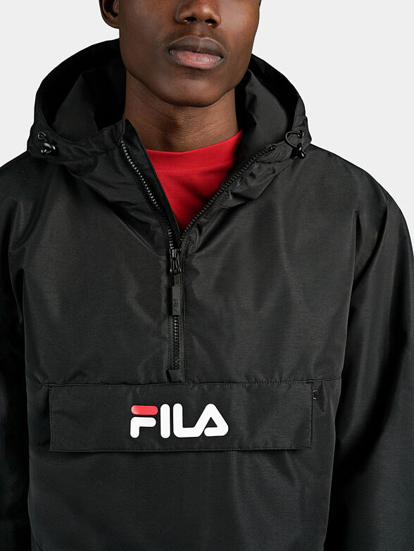 MICHIROU hooded anorak in black color - 2