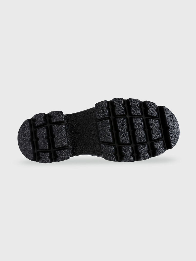 SAPPORO leather boots with logo detail - 3