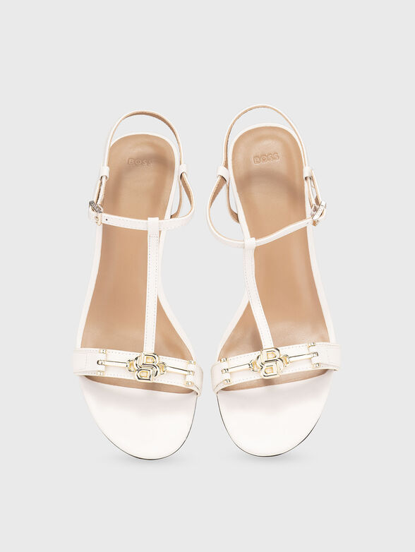 Leather heeled sandals - 6