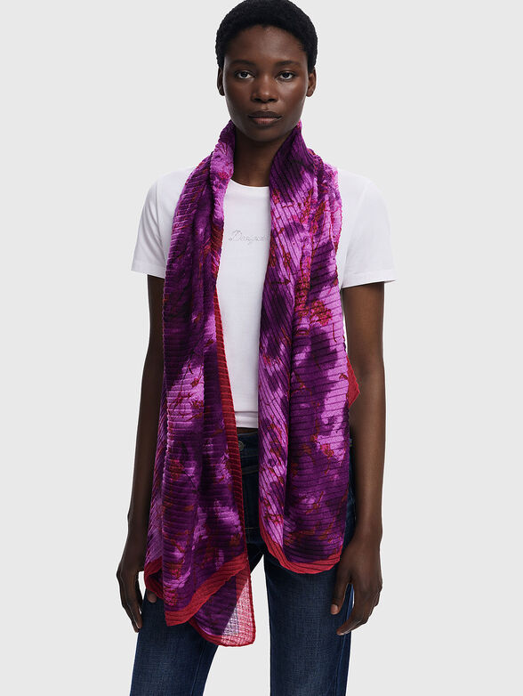 ALINA scarf with floral print - 2