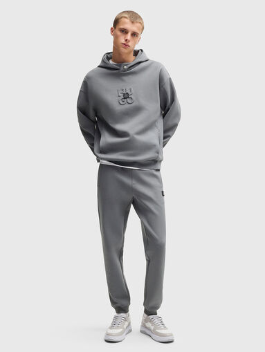 Black sports trousers with ties - 5