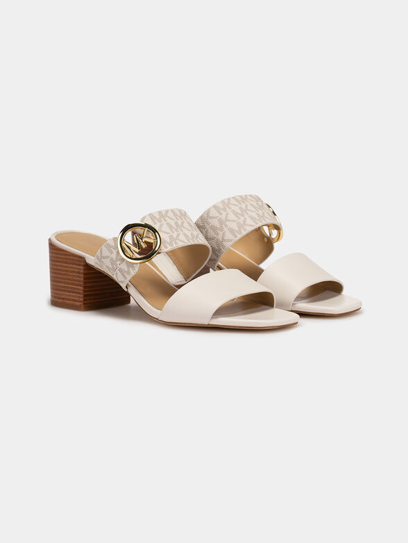 Sandals with monogram logo print  - 2
