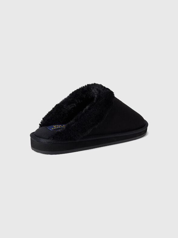 POLO BEAR Black slippers - 4