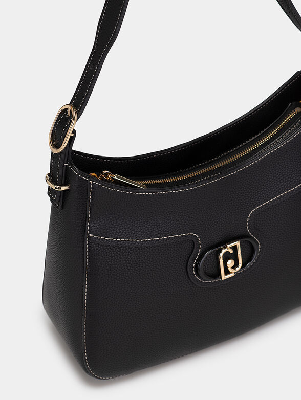 Hobo bag with logo accent - 4
