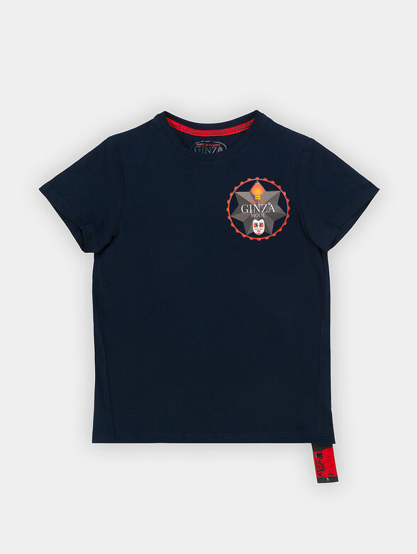 T-shirt in dark blue  - 1