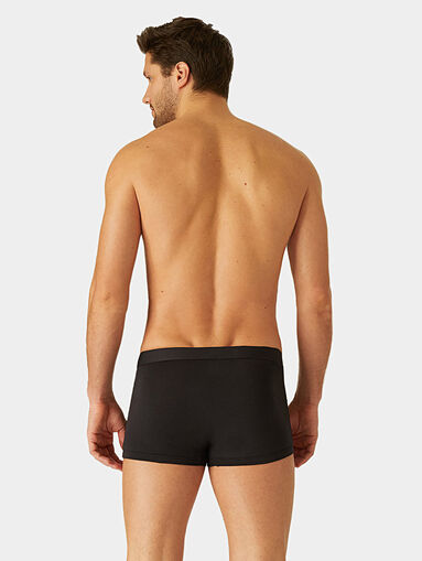 FASHION COLOR Black cotton trunks - 3