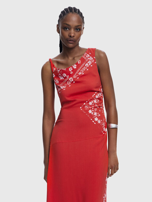 Midi dress with print - 3