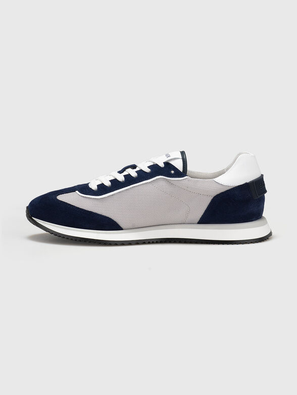 Suede and textile sneakers - 4