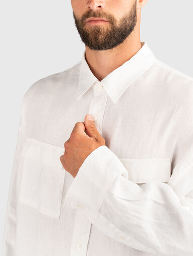 Oversized linen shirt - 4