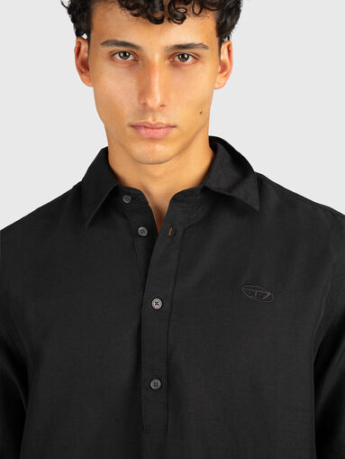 Polo shirt in black - 4