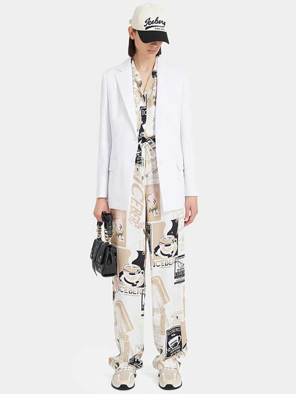 Pants with print and laces - 4